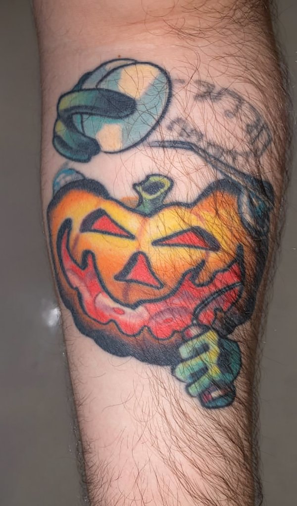 Campoy Borchardt - Pumpkin Tattoo from "CD Eater" drawing
