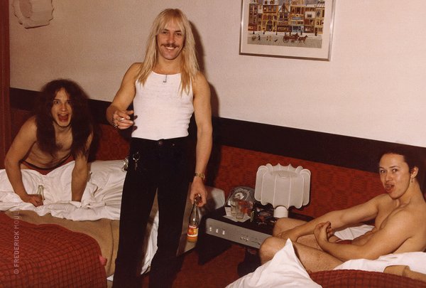 Venom in their hotel room in Mulhouse (France) 1983
