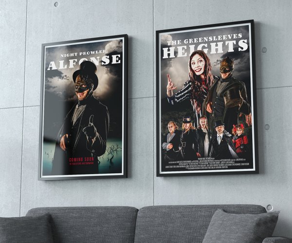 Fake Movie Poster made with people shot randomly