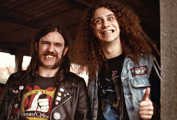 Lemmy and Lips from Anvil at Heavy Sound Festival, May 1983