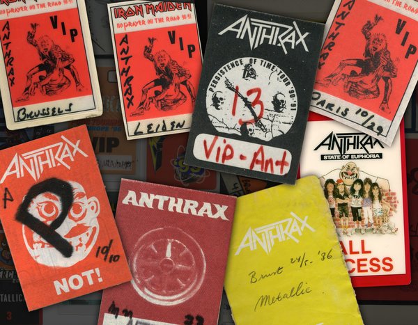 Some Anthrax passes over the years
