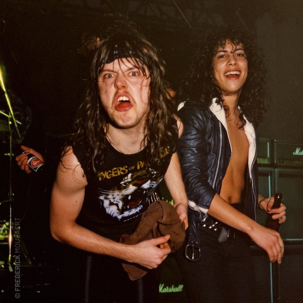 Lars Ulrich and Kirk Hammet opening for Venom (7 Dates Of Hell 1984)