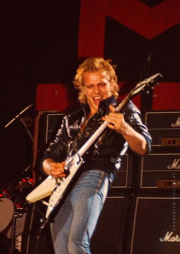 Michael Schenker on stage - Reading Festival - Aug. 1982