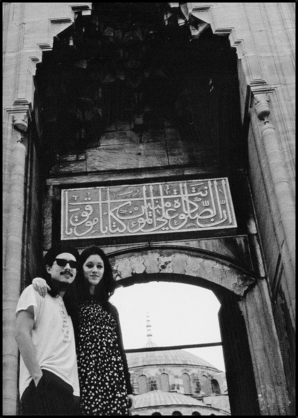 Kirk & Sarah visiting the Blue Mosque in Istanbul (June 1993)