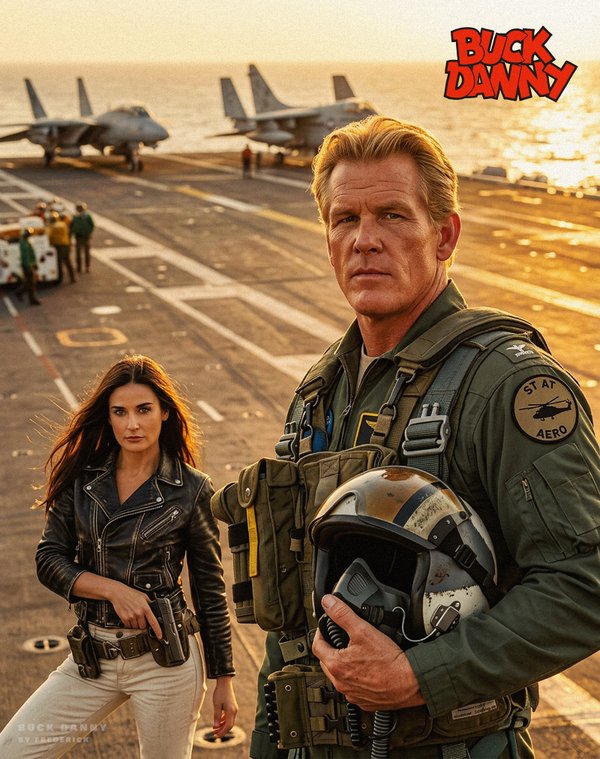 1990s - Demi Moore & Nick Nolte as Buck Danny