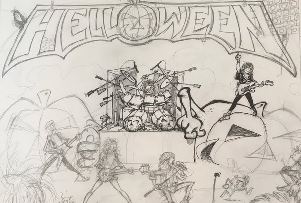 Helloween Live in the UK - First sketch details