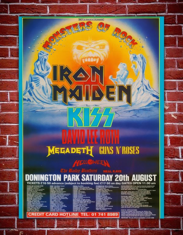 Monsters Of Rock - Castle Donington Poster 1986