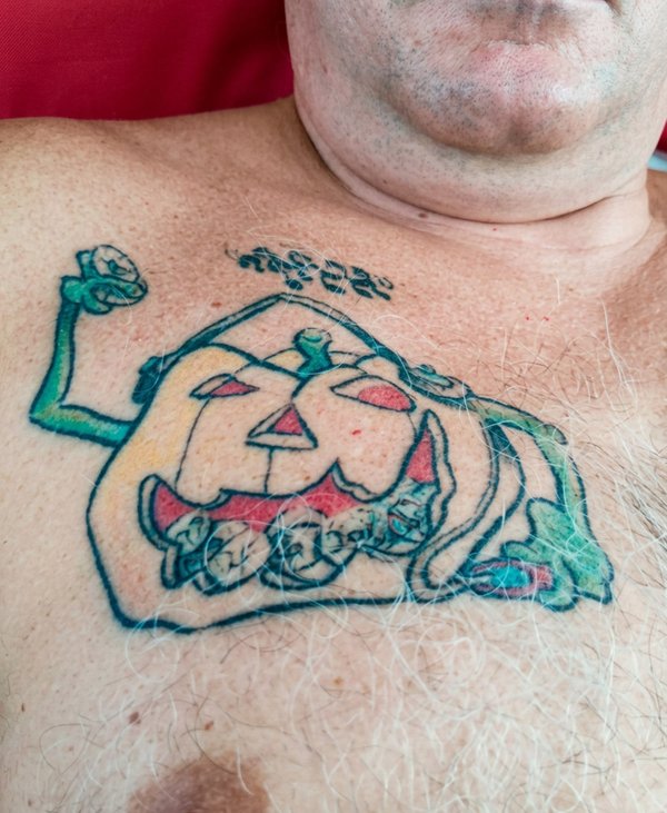 Michel Tremblay - Pumpkin Tattoo from "CD Eater" drawing