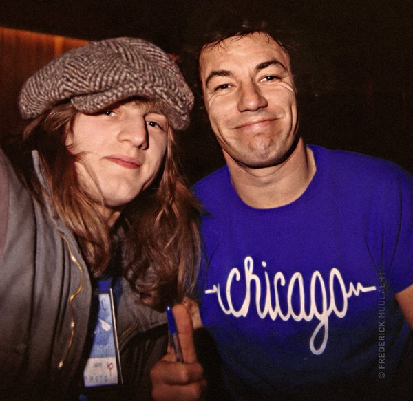 Brian Johnson with me - Brussels Hyatt - Jan 1986