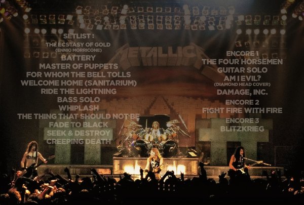Metallica - Damage Inc. Tour Brussels' set list