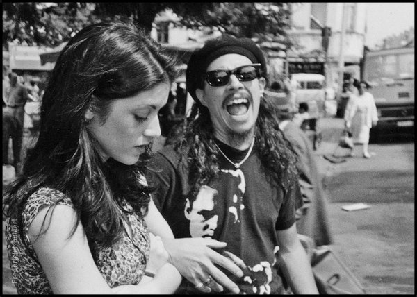 Kirk & Sarah Sophy Flicker in Brussels (August 1993)
