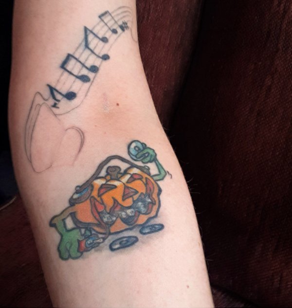 Katja Askola - Pumpkin Tattoo from "CD Eater" drawing