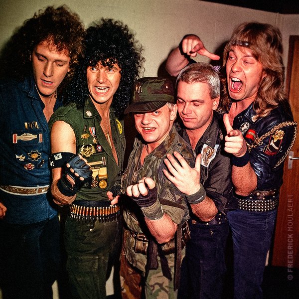 Accept getting ready for a quick photo-shooting before they get on stage