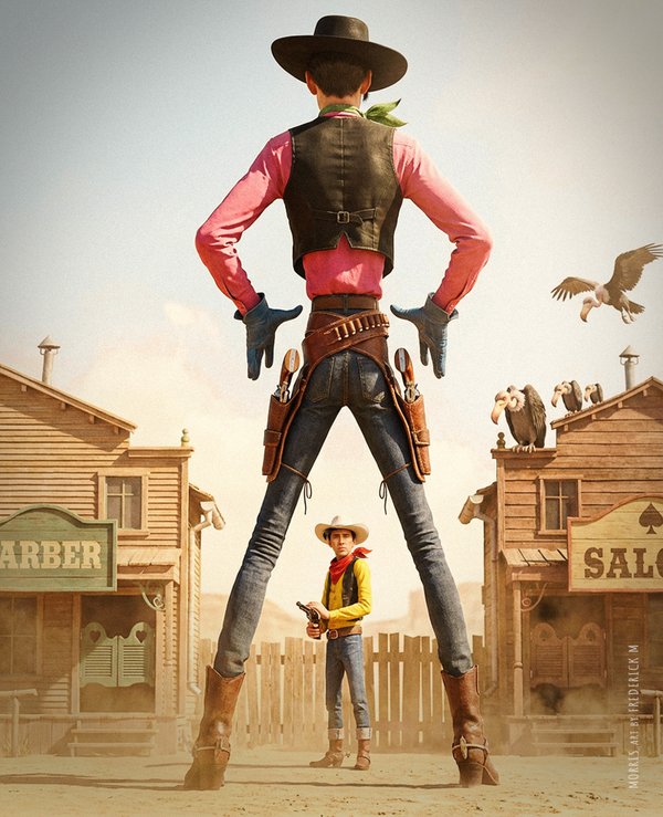 Lucky Luke et Phil Defer - 1956