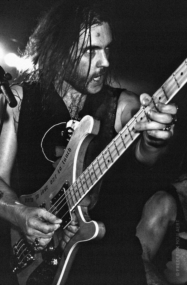 Motörhead's Lemmy on stage in Belgium 1987