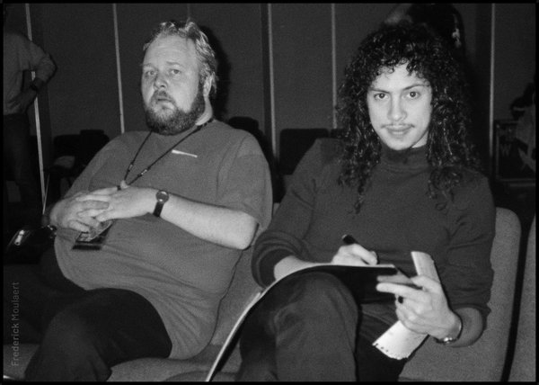 Kirk & Tony Smith (Tour Manager) Paris 1991/92