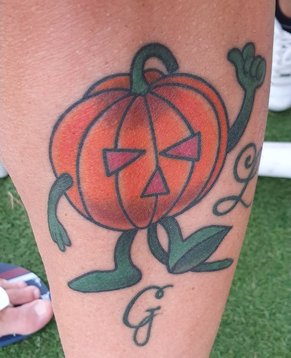 Daniele Andreini - Pumpkin Tattoo from "Back from the Garden" drawing