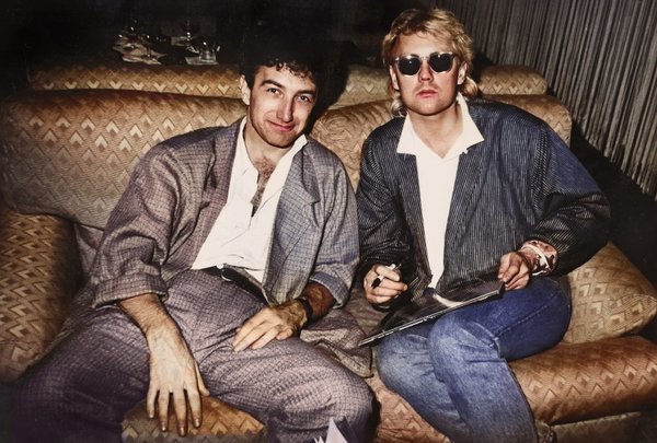 John Deacon & Roger Taylor - Hyatt Hotel - Brussels 1986 (see "Stories menu")