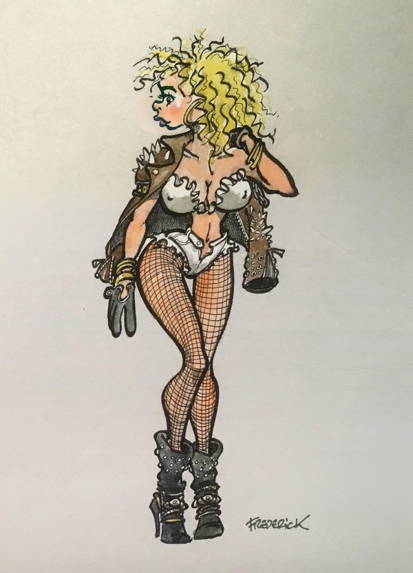 Lorraine Lewis (Femme Fatale) caricature