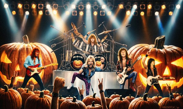 Helloween's 1989 Live In The UK reworked artwork - v2