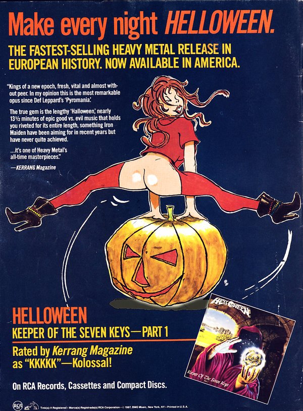 Advertising in a US Rock Magazine for Keepers Of The 7 Keys (part 1)