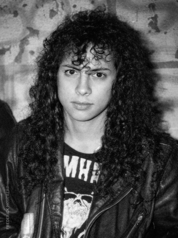 Kirk backstage - Damage, Inc. Tour - Brussels February 1987