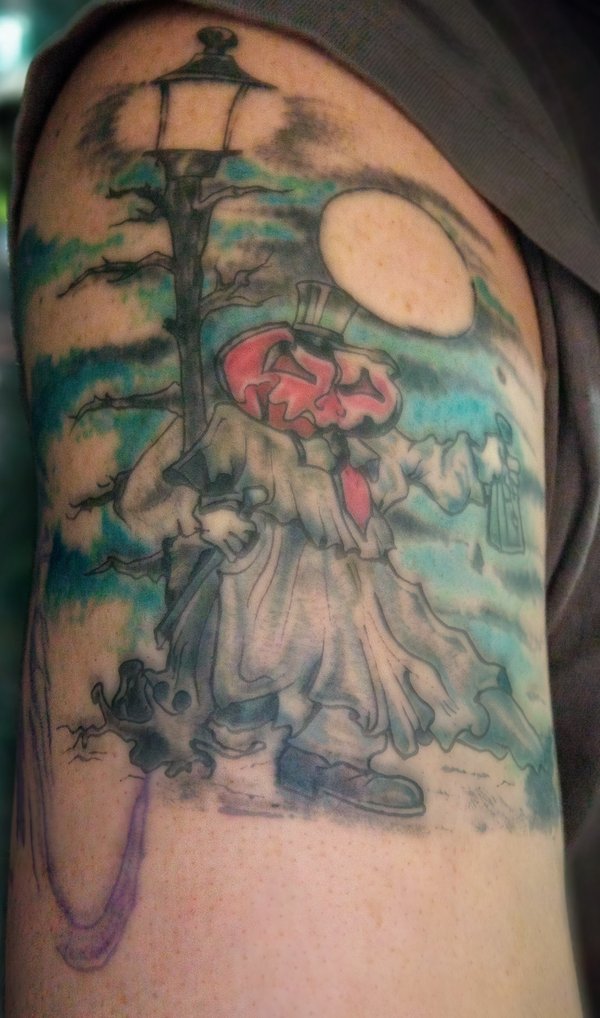 Jim Carr - Pumpkin Tattoo from "Perfect Gentleman" drawing