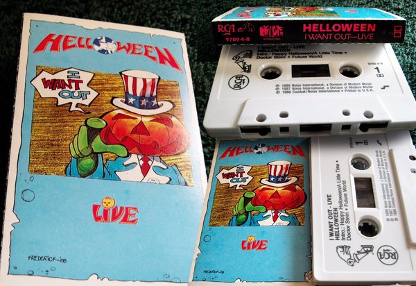 I Want Out single on cassettes (1988)