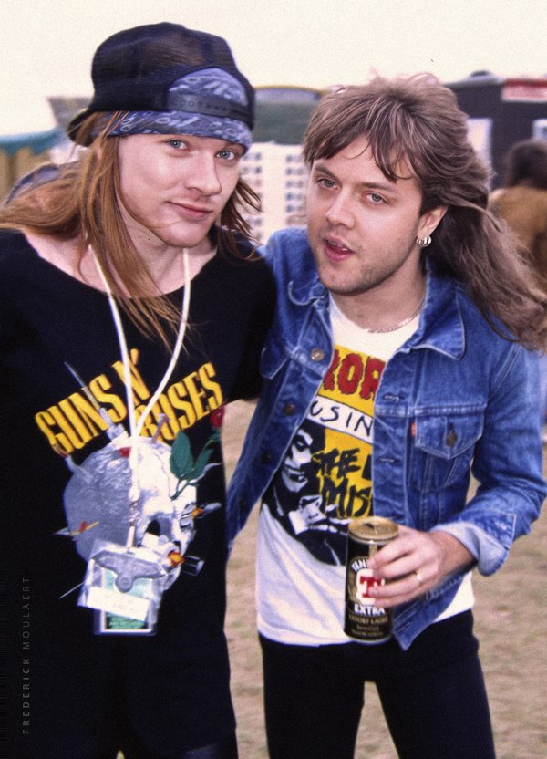 Axl Rose & Lars Ulrich - Donington 1988