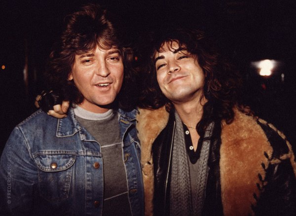 Bob Daisley & Jake E Lee Backstage in Brussels 1983