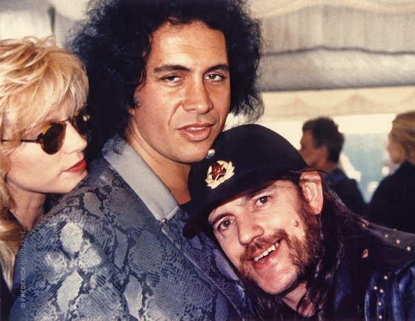 Lemmy with Gene Simmons in Donington Aug. 1988