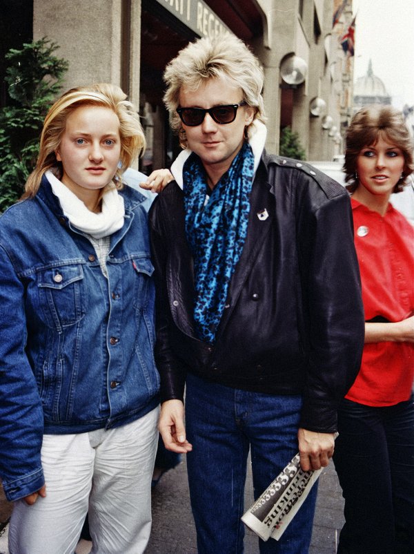 Roger Taylor with my sister Anne (Brussels 1984)