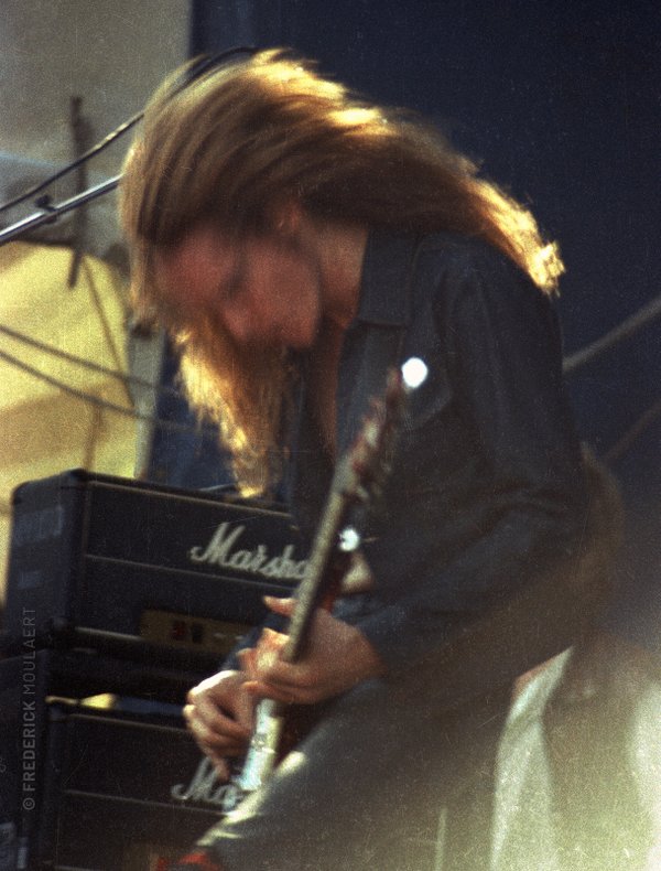 Cliff Burton playing the Heavy Sound Festival in June 1984