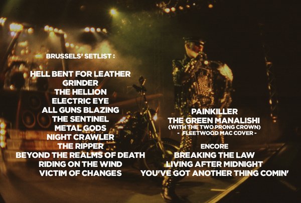 Judas Priest - Brussels Set List - Painkiller Tour 1991