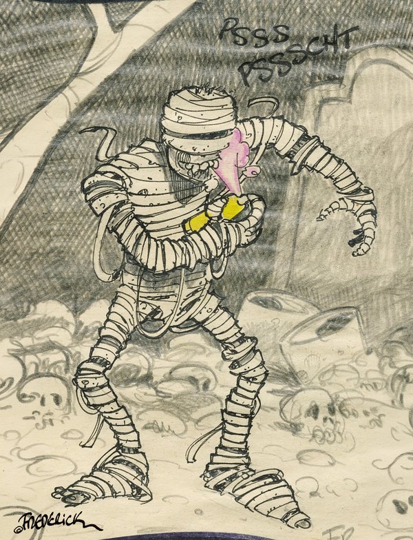 The smelly mummy (who tries to hide it)