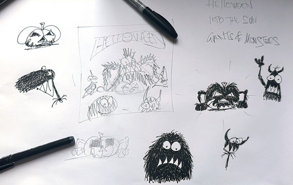 Giants & Monsters - Initial sketches project for Helloween