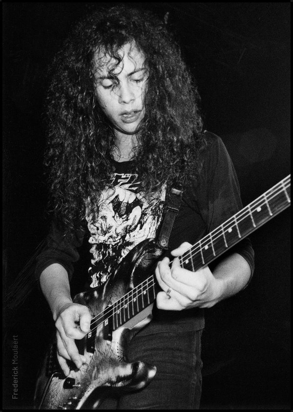 Kirk on stage - Damaged Justice Tour - Brussels October 1988