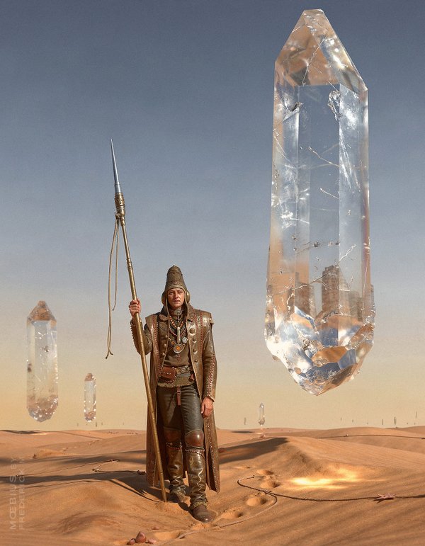 The Crystal - hommage to Mœbius