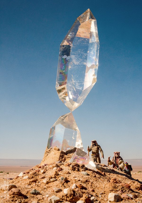 Crystal desert - Hommage to Mœbius