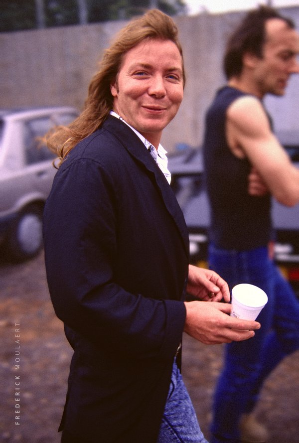 Dave Murray arriving in Donington
