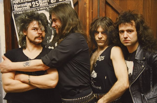 Motörhead backstage 1987 Orgasmatron Tour