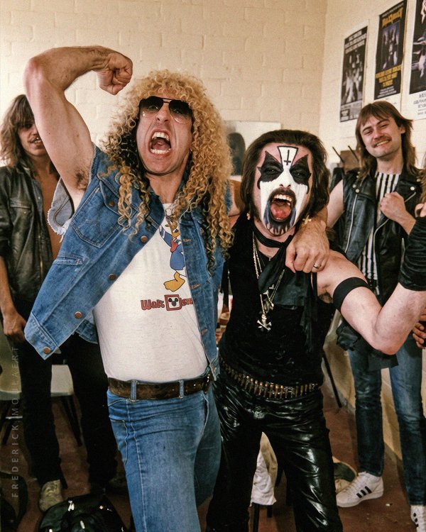 Dee Snider & King Diamond at The Heavy Sound Festival in 1984