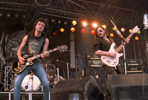Phil Campbell & Lemmy of Motörhead, June 1984