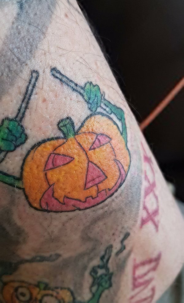 Michele Foglia - Pumpkin Tattoo from "Drummer" drawing