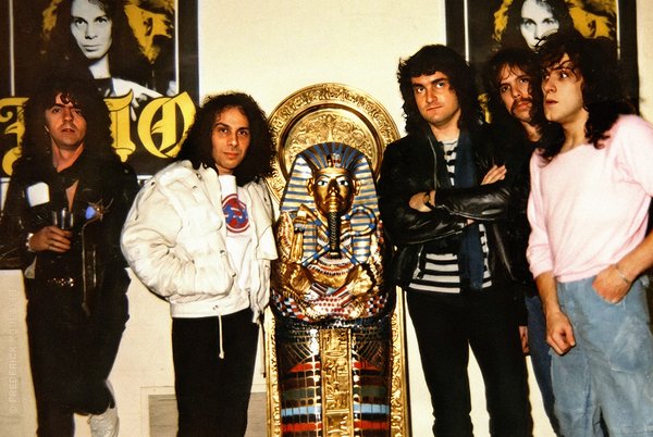 Jimmy Bain, RJ Dio, Vinny Appice, Claude Schnell and Vivian Campbell (The Last In Line Tour)