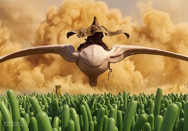 Arzach (aka Arzak) The silent and lonely warrior riding his Pteroïd pterodactyl