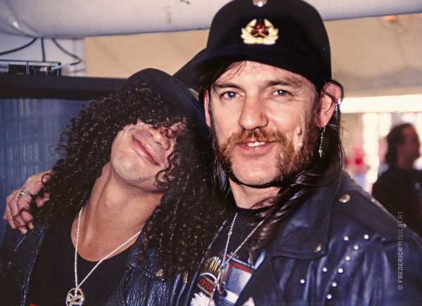 Lemmy with G'n'R Slash in Donington Aug. 1988