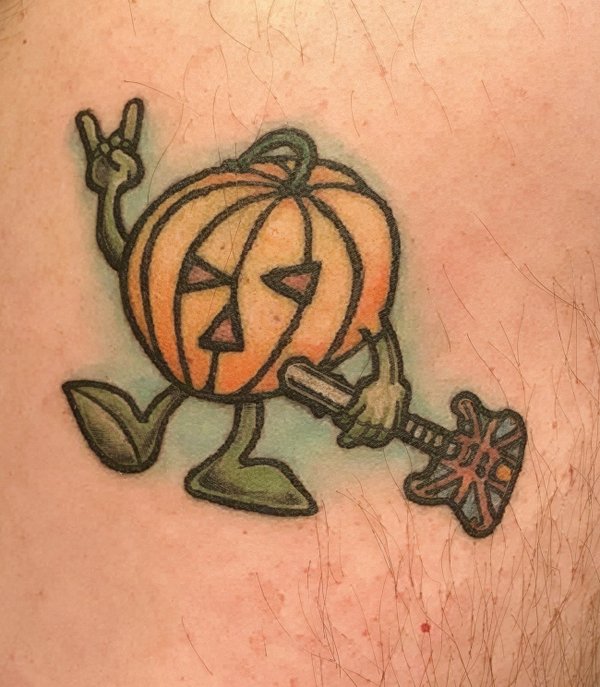 Dean Turchinetz - Pumpkin Tattoo from "Back from the Garden" drawing