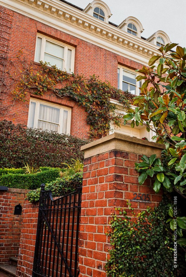 Kirk's frontdoor (in 1996) on Divisadero, Pacific Heights, San Francisco